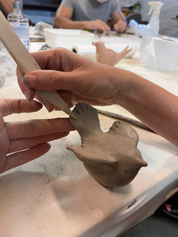 aula de ceramica darly pellegrini tecnica passarinho